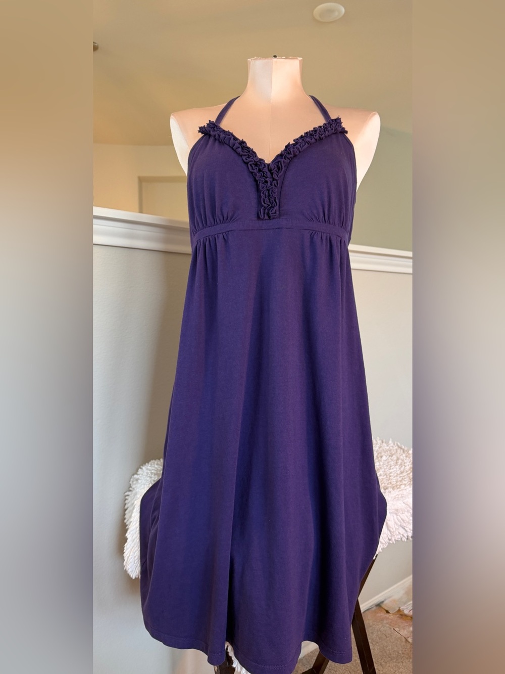 Express Purple Halter Sundress